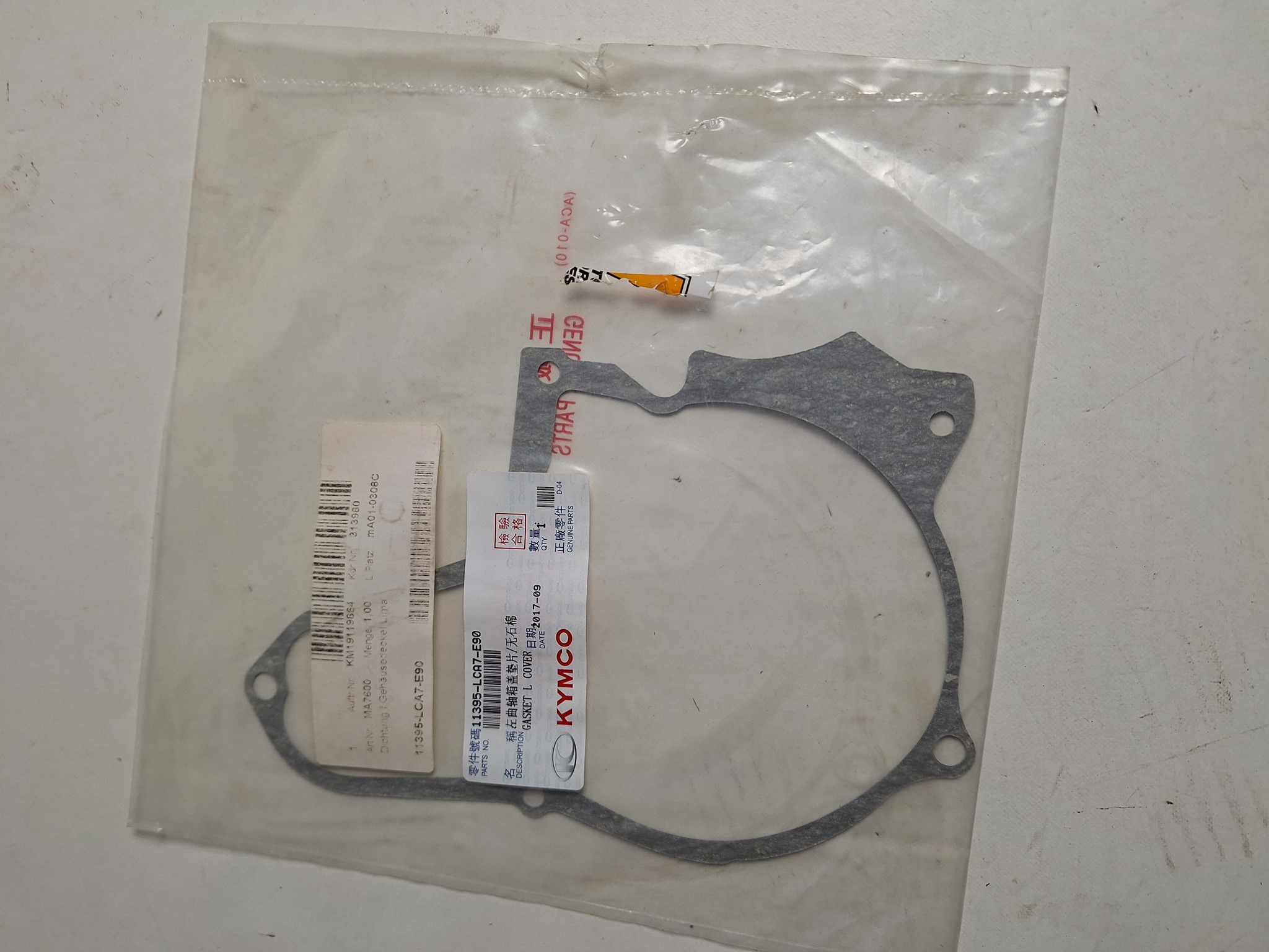 Picture of Kymco  K-PW125 4T EUROIII  DICHTUNG LIMA  11395-LCA7-E90